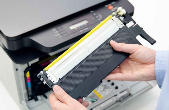 Toners and ink heads in printers2